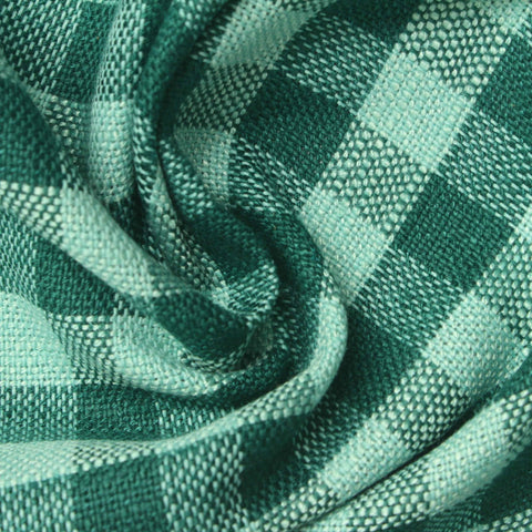 Green Check Woven, Viscose-Cotton