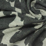 Dark Grey Animal Print Chunky Knit, Poly-Viscose — photo 1