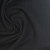 Polyester Viscose Stretch Piqué Knit Fabric — Black — photo 1