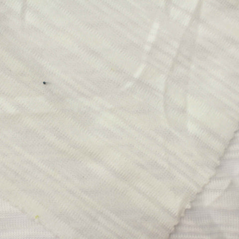 Cotton Metallic Chunky Knit Fabric, 260 gsm, 180 cm — White