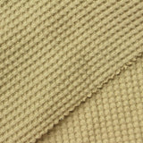 Brushed Polyester Stretch Waffle Knit Fabric, 220 gsm, 140 cm — Beige — photo 1