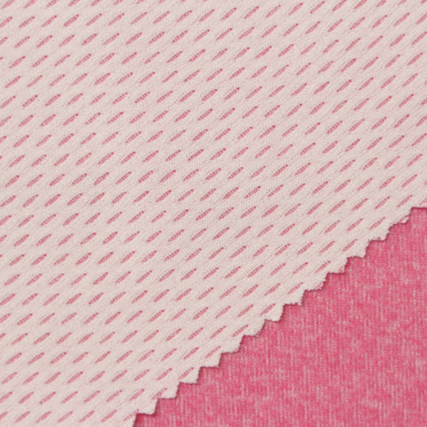 Pink Marl Mesh, Polyester, 135 gsm
