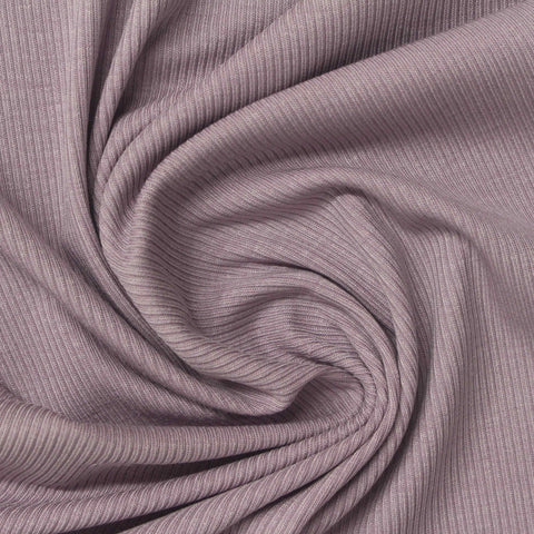 Tencel Lyocell Acetate Stretch Rib Knit Fabric, 215 gsm, 160 cm — Purple