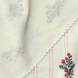 Red Floral Chunky Knit, Polyester, 195 gsm — photo 1