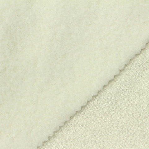 Brushed 100% Cotton French Terry Fabric, 260 gsm, 165 cm — Khaki