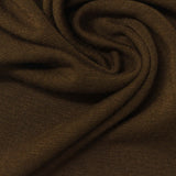 Viscose Acrylic Stretch Rib Knit Fabric, 202 gsm, 170 cm — Brown — photo 1