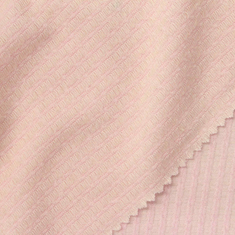 Light Pink Stripes Jersey Knit, Polyester