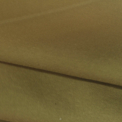 Khaki French Terry, Cotton-Poly