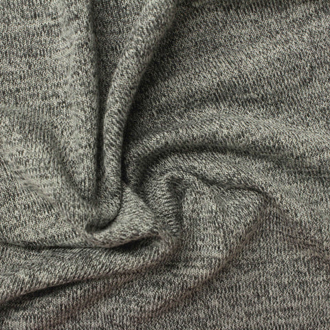 Grey Marl Jersey Knit, Viscose-Poly, 180 gsm