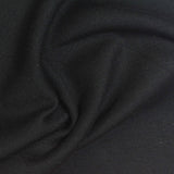 Polyester Viscose Stretch Scuba Knit Fabric, 310 gsm, 162 cm — Black — photo 1
