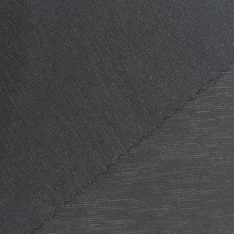 Dark Grey Marl Jersey Knit, Polyester, 175 gsm, 165 cm, ref EF-250643