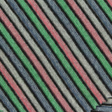 Silver Horizontal-Stripe Knit, Poly-Viscose — photo 1