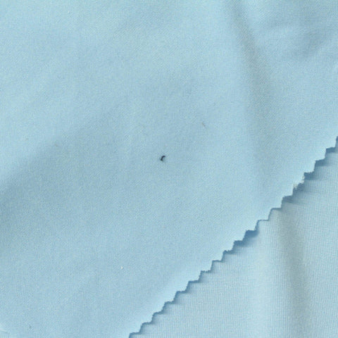 Brushed Polyester Stretch Milk Silk Knit Fabric, 190 gsm, 160 cm — Blue