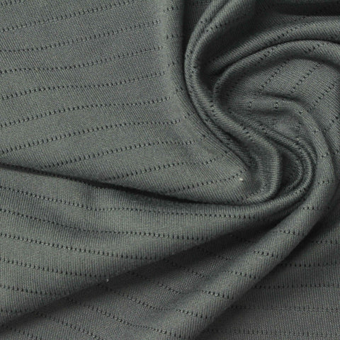Jacquard Nylon Polyester Stretch Jersey Knit Fabric, 185 gsm, 165 cm — Green