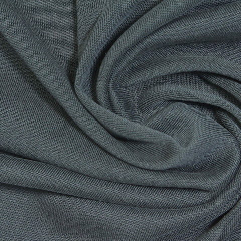Modal Polyester Jersey Knit Fabric, 185 gsm, 166 cm — Grey