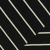 White Horizontal-Stripe Rib Knit, Viscose, 240 gsm — photo 1