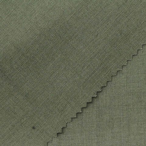 Olive Linen-Look, Poly-Viscose