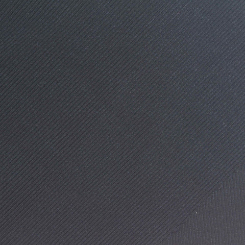 Black Ribbed Rib Knit, Nylon-Spandex