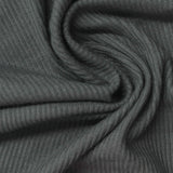 Viscose Stretch Rib Knit Fabric, 310 gsm — Grey — photo 1