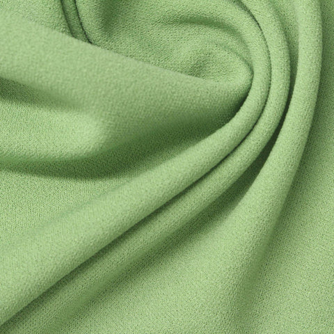 Polyester Stretch Scuba Knit Fabric, 200 gsm, 163 cm — Green
