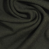 Polyester Viscose Stretch Rib Knit Fabric, 310 gsm — Green — photo 1