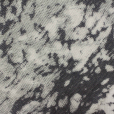 Dark Grey Abstract Rib Knit, Poly-Viscose, 80 gsm
