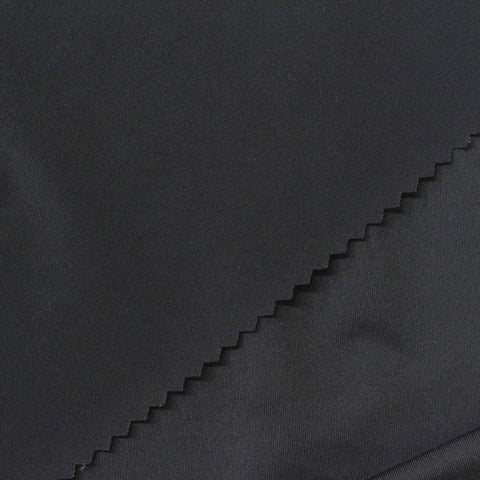 Polyester Stretch Jersey Knit Fabric, 180 gsm, 150 cm — Black