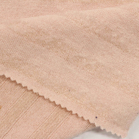 Light Pink Tone-on-Tone Jersey Knit, Polyester