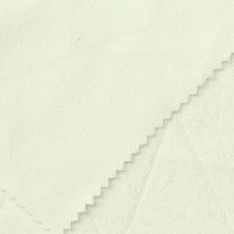 Off-White Diamond Jacquard, Poly-Viscose, 280 gsm