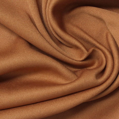 100% Polyester Jersey Knit Fabric, 110 gsm, 165 cm — Brown