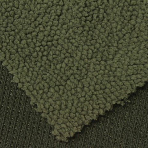 Polyester Stretch Rib Knit Fabric, 300 gsm, 155 cm — Green