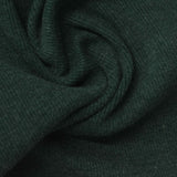 Dark Green Marl Rib Knit, Cotton-Poly — photo 1