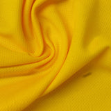 100% Polyester Birdseye Knit Fabric, 140 gsm, 160 cm — Yellow — photo 1