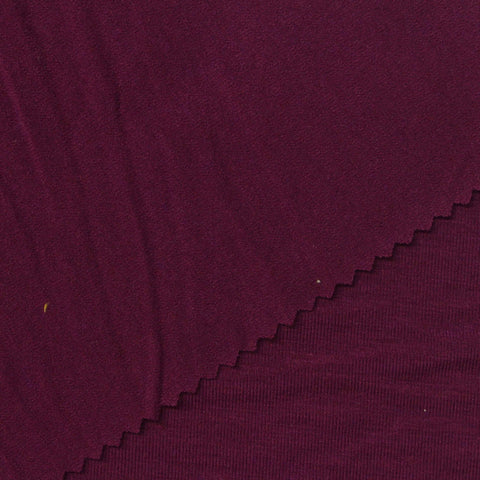 Polyester Viscose Stretch Jersey Knit Fabric, 245 gsm, 156 cm — Purple