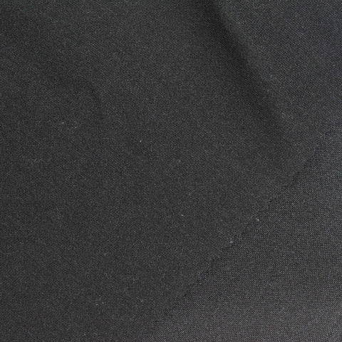 Polyester Stretch Scuba Knit Fabric, 325 gsm, 155 cm — Black