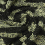 Black Zebra Interlock Knit, Polyester — photo 1