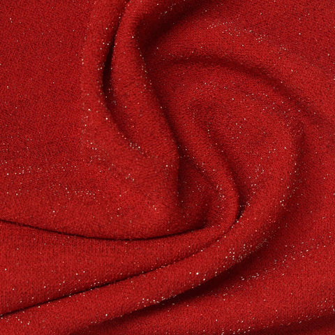 Red Marl Linen-Look, Polyester, 280 gsm