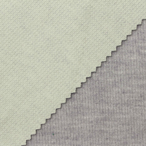 Viscose Polyester Blend Stretch Rib Knit Fabric, 280 gsm, 185 cm — Grey