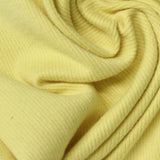Polyester Stretch Rib Knit Fabric, 310 gsm, 115 cm — Yellow — photo 1