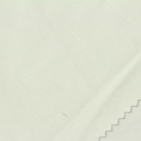 100% Cotton Interlock Knit Fabric, 204 gsm, 180 cm — White