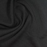 100% Polyester Interlock Knit Fabric, 220 gsm, 160 cm — Black — photo 1