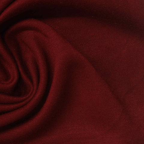 Viscose Polyester Stretch Scuba Knit Fabric, 296 gsm, 176 cm — Red