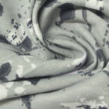 Dark Grey Splatters French Terry, Polyester — photo 1