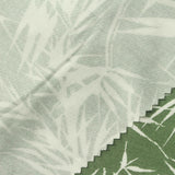 White Leaves Jersey Knit, Viscose — photo 1