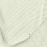 Viscose Stretch Rib Knit Fabric, 200 gsm, 175 cm — White — photo 1