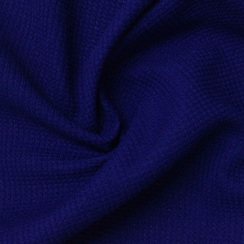 100% Polyester Waffle Knit Fabric, 280 gsm, 165 cm — Navy