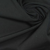 Polyester Stretch Sateen Fabric, 210 gsm, 152 cm — Black — photo 1