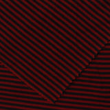 Red Horizontal-Stripe Rib Knit, 240 gsm — photo 1