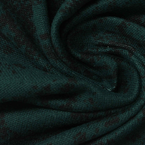 Black Abstract Chunky Knit, Polyester, 269 gsm