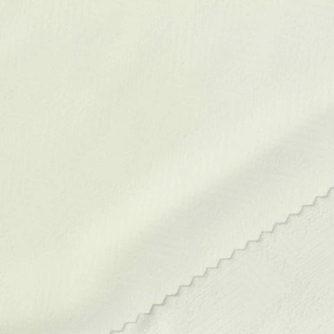Cream Tone-on-Tone Interlock Knit, Nylon-Spandex